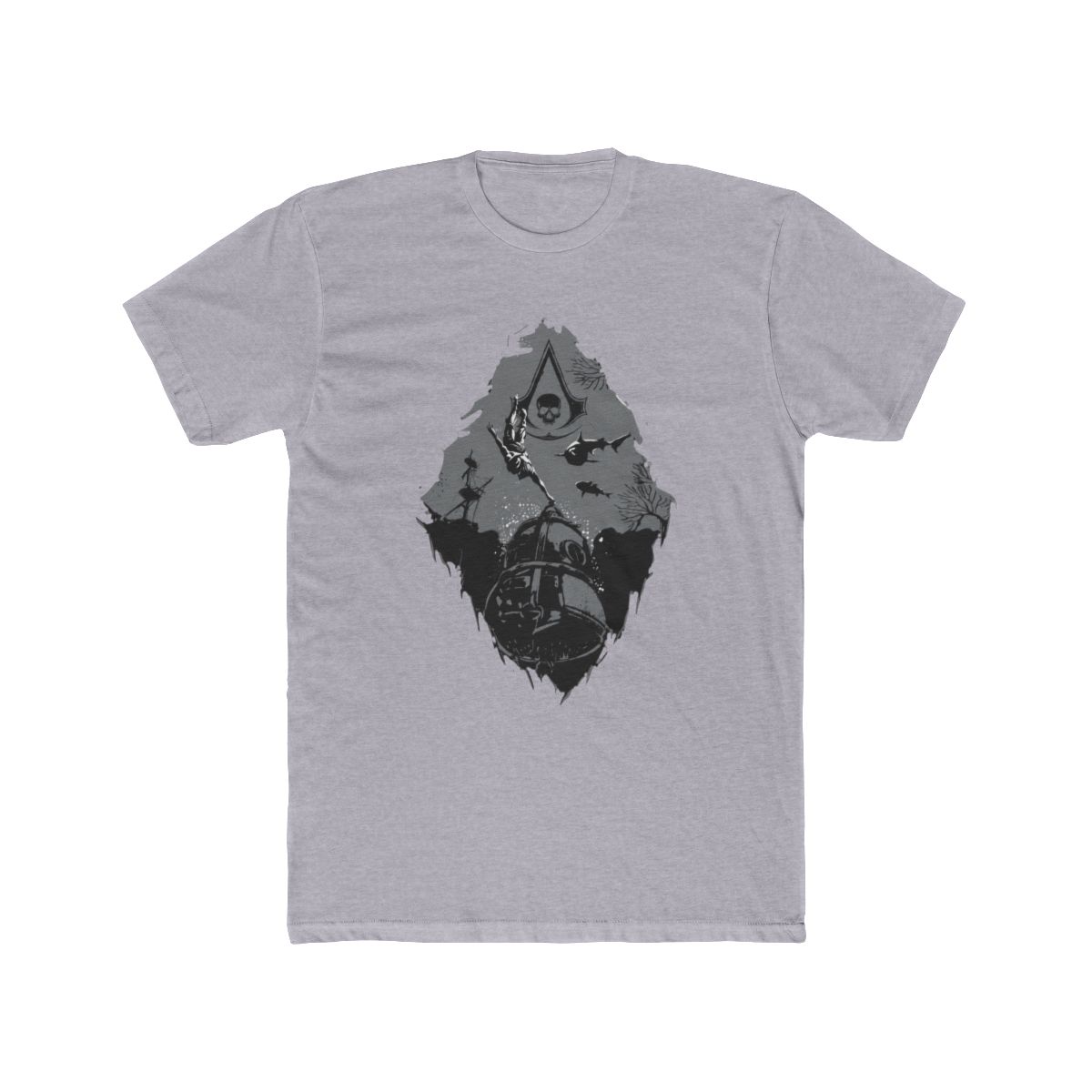 Assassin's Creed Black Flag Resynced Comfort Colors T Shirt - Diving Bell | Assasin's Creed - alternate angle 2, merchandise